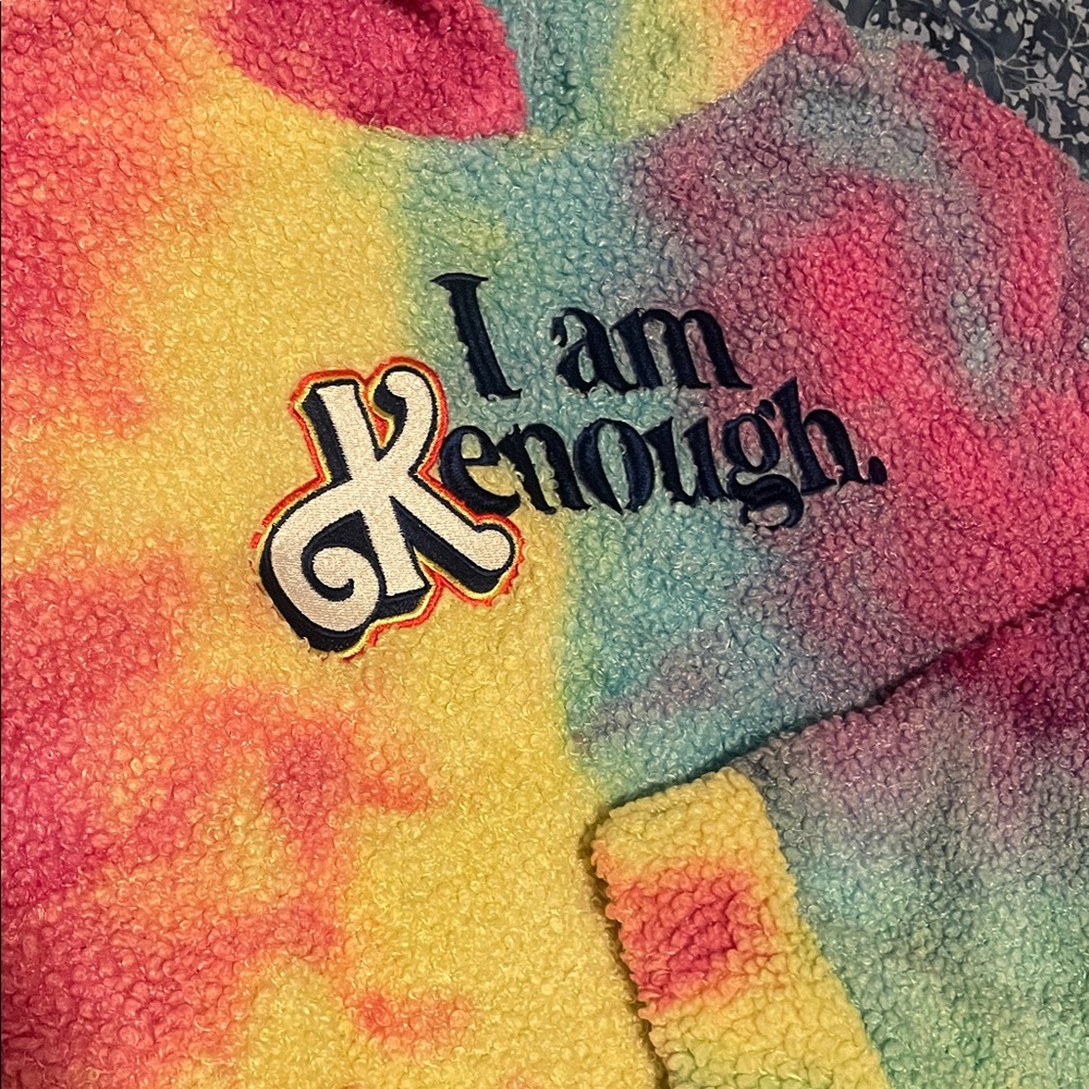 Colorful Tie-Dye Barbie “I Am Kenough” Hoodie - Picture 2 of 3